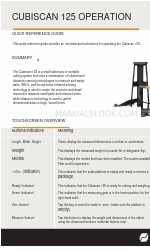 CubiScan 125 Краткое справочное руководство