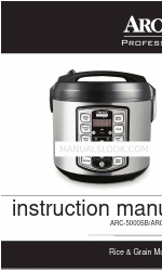 Aroma Professional ARC-5100SB Instruction Manual