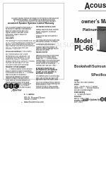 Acoustech PL-66 소유자 매뉴얼