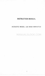 Acoustic 136 Manual de instrucciones