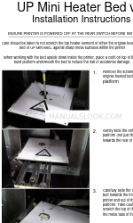 3D Printing Systems UP Mini Heater Bed v2 Instructions d'installation