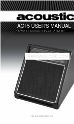 Acoustic AG15 Manual del usuario