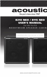 Acoustic B115 NEO Manuale d'uso