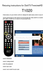 Dish TV FreeviewHD T1020 Instrucciones de resintonización