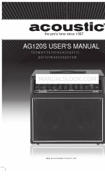 Acoustic AG120S Manuale d'uso