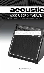 Acoustic AG30 Kullanıcı Kılavuzu