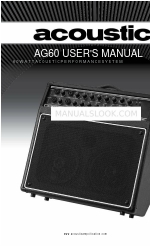 Acoustic AG60 Manuale d'uso