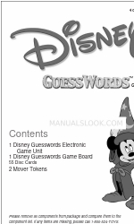 Disney GuessWords Game Manual