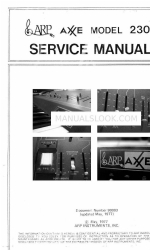 ARP AXXE 2300 Service Manual