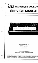 ARP 1601 Service-Handbuch