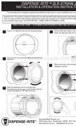 Dispense-Rite SLR-STRAW-2 Petunjuk Pemasangan & Pengoperasian