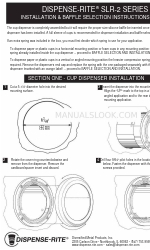 Dispense-Rite SLRB-2MD Instrucciones de instalación y selección de deflectores