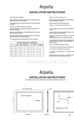 Arpella LEDWSM4836 Einbauanleitung