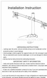 Display Mount Pro CURVE-D-STAND Installation Instruction