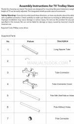 Display Mount Pro FS411 Assembly Instructions Manual