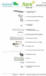 displayit Flare Manual de instruções de montagem