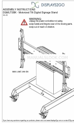 Displays2go DGMLTSBK 조립 지침 매뉴얼