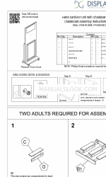 Displays2go FGAHSCBLT Petunjuk Perakitan