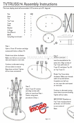 Displays2go TVTRUSS74 Instruções de montagem