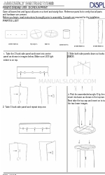 Displays2go DCRDUVPRNT Instructions de montage