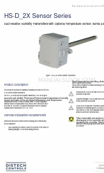 Distech Controls HS-D 2X Sensor Series Manuale di installazione dell'hardware