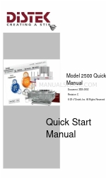 Distek 2500 RTD Manuel de démarrage rapide