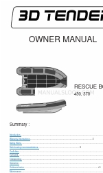 3D Tender 370 소유자 매뉴얼