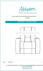 Abbyson Bronston 12341B Manual de instruções de montagem