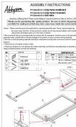 Abbyson FT-226-0010-1 Инструкции по сборке