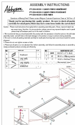 Abbyson FT-226-0020-2 Instruções de montagem