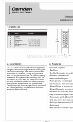 CAMDEN CM-110SK Kurulum Talimatları Kılavuzu