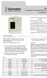 CAMDEN CV-634PR Інструкція з монтажу