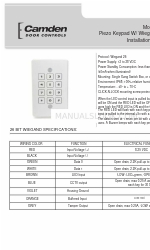 CAMDEN CV-634W Instruksi Instalasi