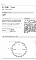 CAMDEN CM-47-ADP1 Manual