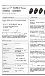 CAMDEN Lazerpoint CM-TXLF Series Kurulum Talimatları