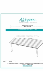 Abbyson Santino MD-2397-DT Manual Petunjuk Perakitan