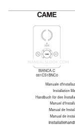 CAME 001CS1BNC0 Installation Manual