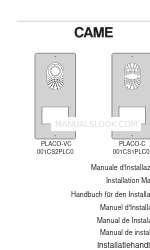 CAME 001CS1PLC0 Installationshandbuch