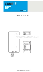 CAME BPT AG3K200C03UK Manual de instalación