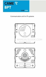 CAME BPT MTMA/IP Manual de programación