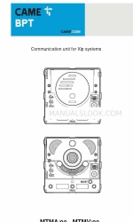 CAME BPT MTMV/08 Programming Manual