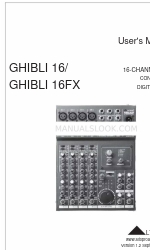 Alto GHIBLI 16FX ユーザーマニュアル