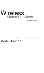 Acoustic Research wireless speakers AW877 Installation And Operation Manual