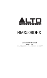 Alto RMX508DFX クイック・スタート・マニュアル