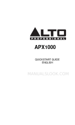 Alto APX1000 Schnellstart-Handbuch