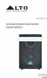 Alto ELVIS 12 MKII オーナーズマニュアル