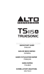 Alto ts115a truesonic Посібник із швидкого старту