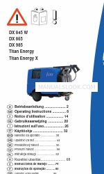 Alto DX 845 W Betriebsanleitung