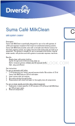 diversey Suma Cafe MilkClean Istruzioni per l'uso