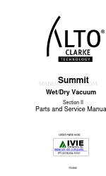 Alto Summit Parts And Service Manual